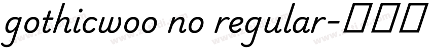 gothicwoo no regular字体转换